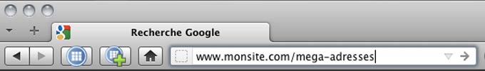 url pour le référencement
